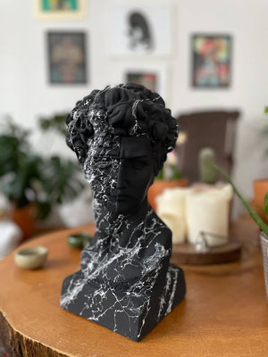 Black David Head Sculpture | MusaArtGallery™