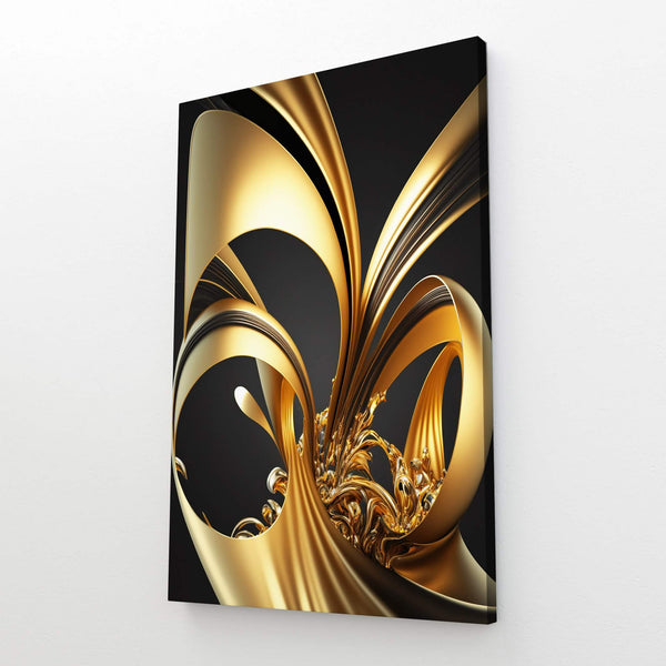 Black and Gold Abstract Wall Art | MusaArtGallery™ 
