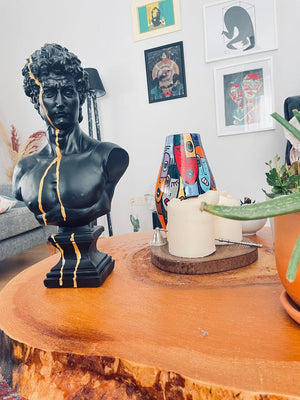 Black and Gold David Bust | MusaArtGallery™