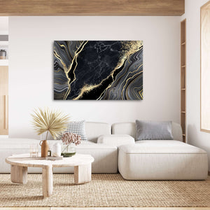 Black and Gold Marble Wall Art | MusaArtGallery™ 