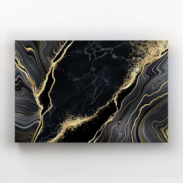Black and Gold Marble Wall Art | MusaArtGallery™ 
