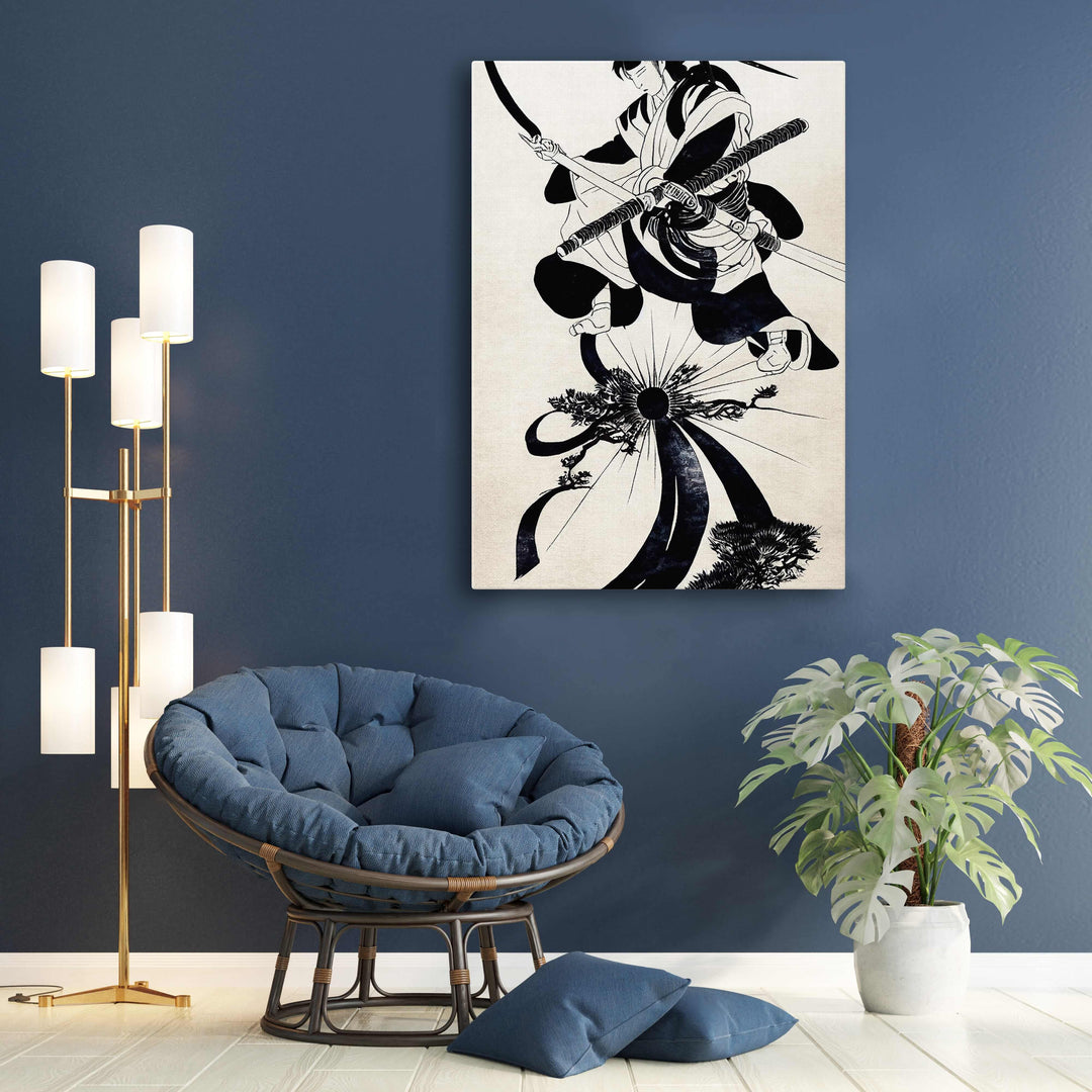 Black and White Samurai Wall Art | MusaArtGallery™