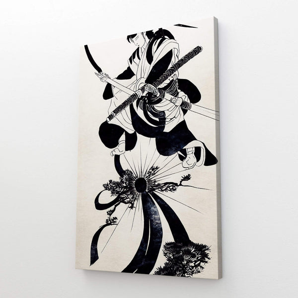 Black and White Samurai Wall Art | MusaArtGallery™ 