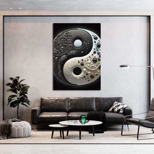 Black and White Yin Yang Wall Art | MusaArtGallery™ 
