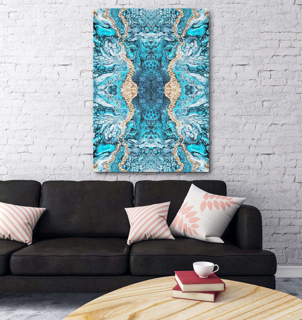 Blue Abstract Art Bright Colors | MusaArtGallery™ 