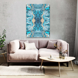 Blue Abstract Art Bright Colors | MusaArtGallery™ 