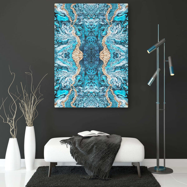 Blue Abstract Art Bright Colors | MusaArtGallery™ 