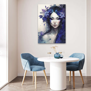 Blue Geisha Wall Art | MusaArtGallery™ 