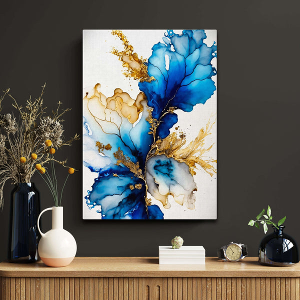 Blue Gold Wall Art | MusaArtGallery™ 