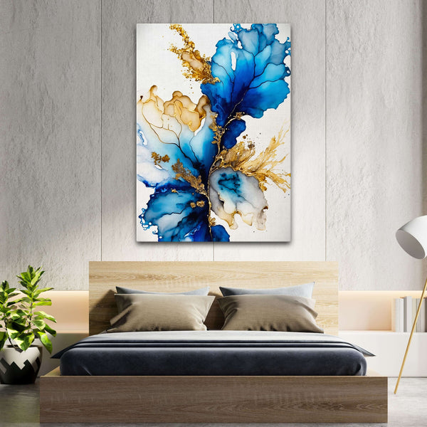 Blue Gold Wall Art | MusaArtGallery™ 