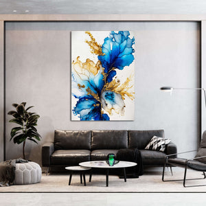 Blue Gold Wall Art | MusaArtGallery™ 