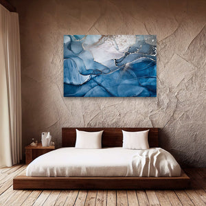 Blue Marble Canvas Art | MusaArtGallery™
