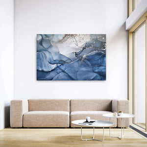 Blue Marble Canvas Art | MusaArtGallery™