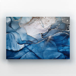 Blue Marble Canvas Art | MusaArtGallery™