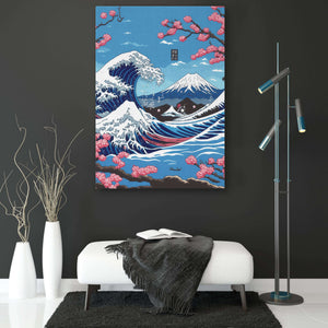 Blue Modern Japanese Wall Art | MusaArtGallery™