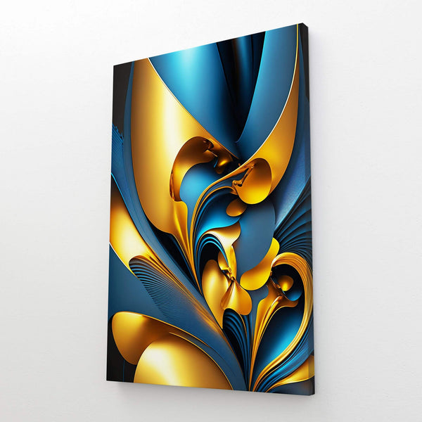 Blue and Gold Abstract Art | MusaArtGallery™ 