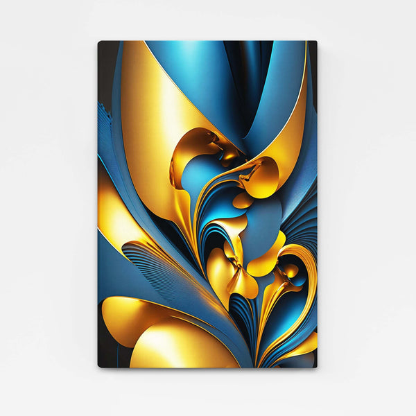 Blue and Gold Abstract Art | MusaArtGallery™ 