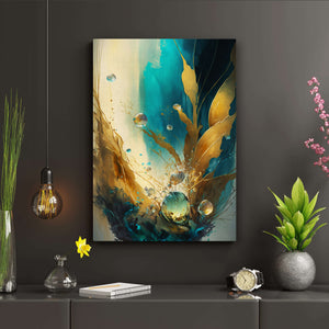 Blue and Gray Abstract Wall Art | MusaArtGallery™ 
