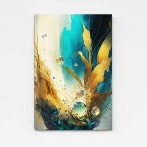 Blue and Gray Abstract Wall Art | MusaArtGallery™ 