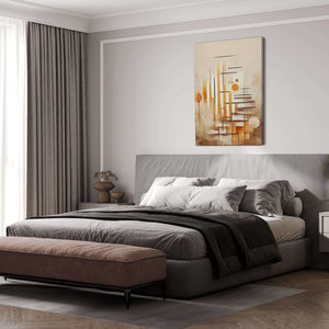 Brown Abstract Wall Art | MusaArtGallery™ 