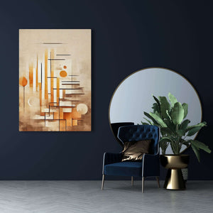 Brown Abstract Wall Art | MusaArtGallery™ 