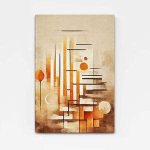Brown Abstract Wall Art | MusaArtGallery™ 