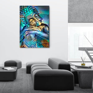 Blue Buddha Canvas - Modern Art on Canvas | MusaArtGallery™
