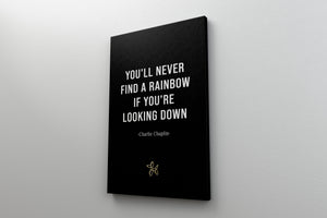 Charlie Chaplin Wall Art - Quote Canvas 
