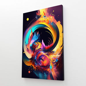 Circular Colorful Abstract Wall Art | MusaArtGallery™