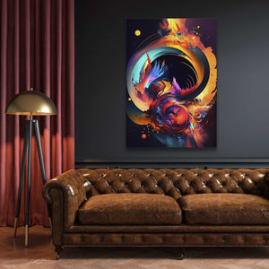 Circular Colorful Abstract Wall Art | MusaArtGallery™