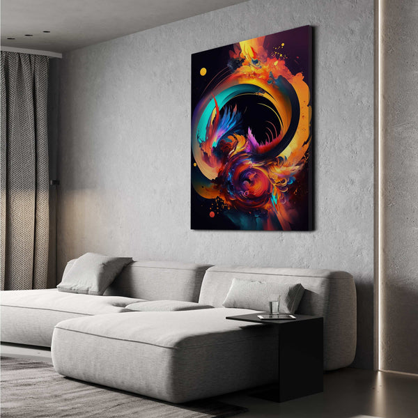Circular Colorful Abstract Wall Art | MusaArtGallery™
