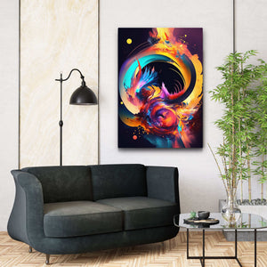 Circular Colorful Abstract Wall Art | MusaArtGallery™