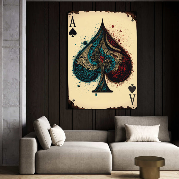 Classic Ace of Spades Art | MusaArtGallery™ 