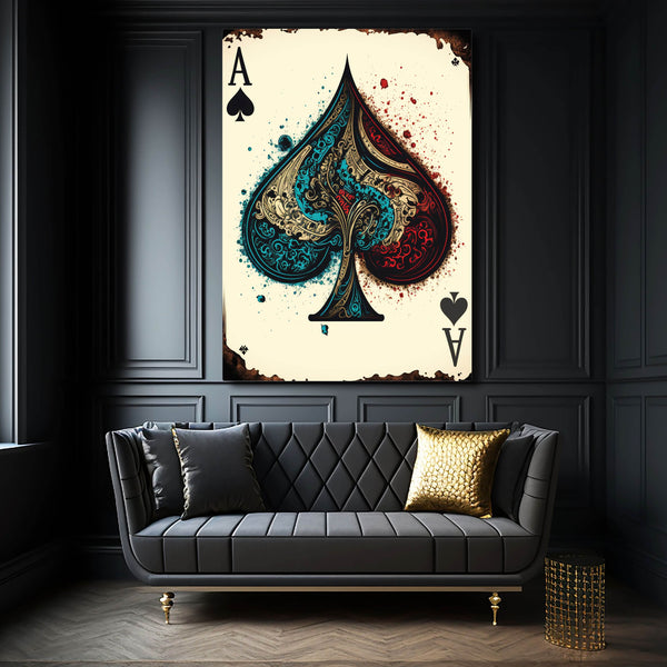 Classic Ace of Spades Art | MusaArtGallery™ 