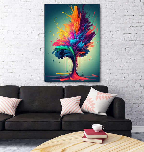 Colorful Abstract Canvas Wall Art | MusaArtGallery™