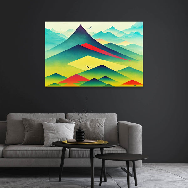 Colorful Abstract Mountain Art | MusaArtGallery™