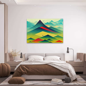 Colorful Abstract Mountain Art | MusaArtGallery™
