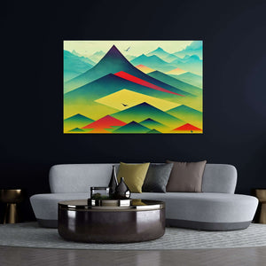 Colorful Abstract Mountain Art | MusaArtGallery™