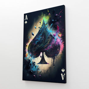 Colorful Ace of Spades Art | MusaArtGallery™ 