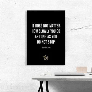 Confucius Quote Canvas - Motivational Wall Art