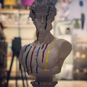 Colorful David Bust Statue - David Bust Statue For Sale