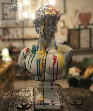 Colorful David Bust Statue - David Bust Statue For Sale