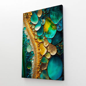 Emerald Green Abstract Wall Art | MusaArtGallery™ 