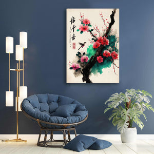 Floral Japanese Canvas | MusaArtGallery™ 
