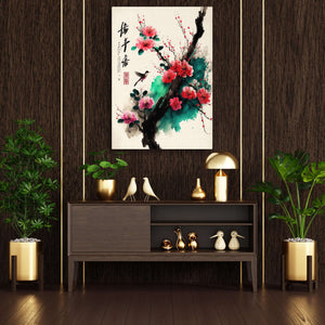 Floral Japanese Canvas | MusaArtGallery™ 