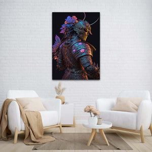 Floral Samurai Wall Art | MusaArtGallery™ 