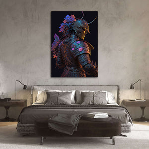 Floral Samurai Wall Art | MusaArtGallery™ 