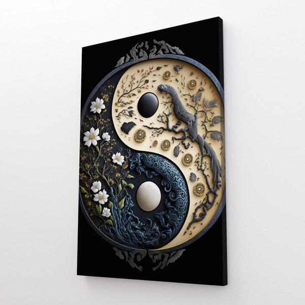 Floral Yin Yang Wall Art | MusaArtGallery™