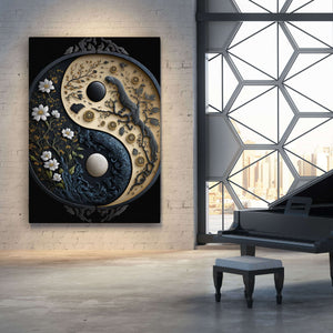 Floral Yin Yang Wall Art | MusaArtGallery™