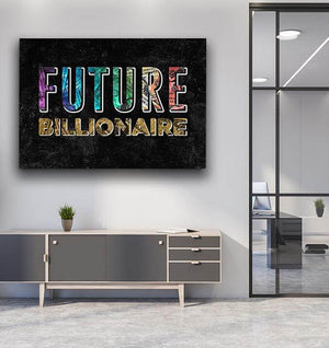 Future Billionaire Motivational Canvas